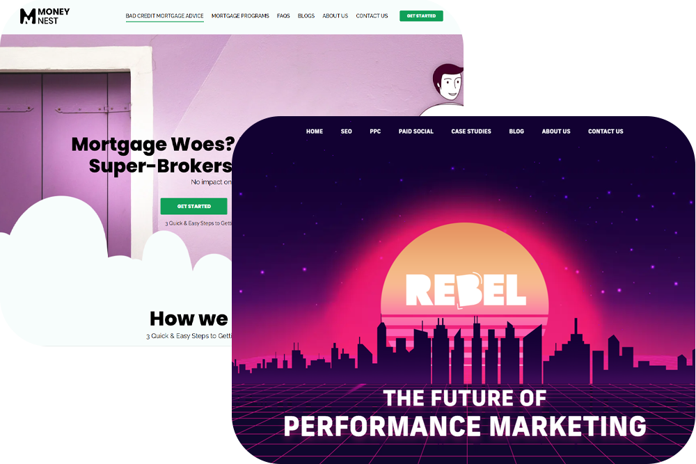 Web developers working on a bespoke website build in the studio