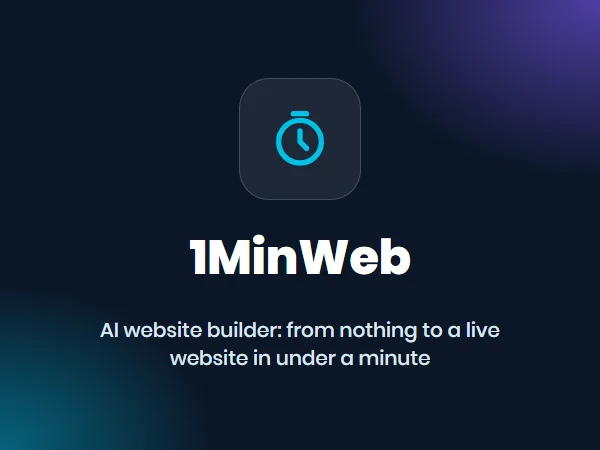 1MinWeb project by Web Choice