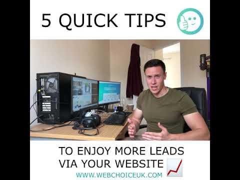 Embedded thumbnail for #ChoiceTips - 5 Quick Tips To Enjoy More Leads Via Your Website